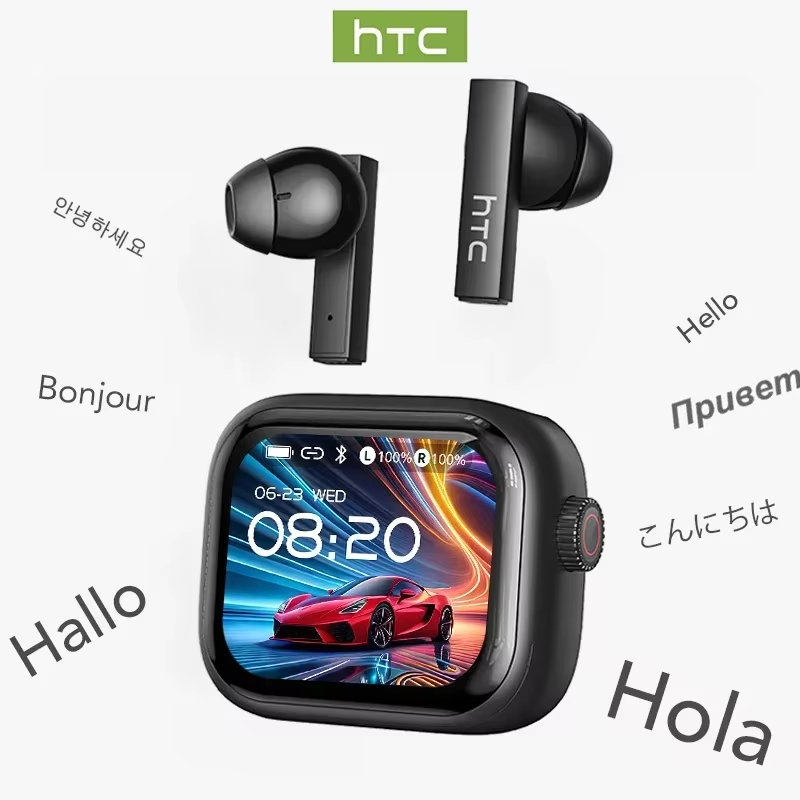 Wireless Earbuds Tws - [Ультра HD-экран] Беспроводные спортивные наушники HTC