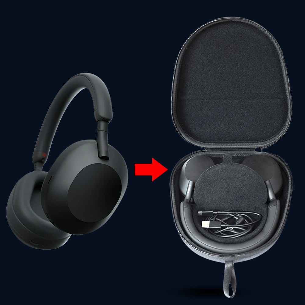 Sony Headphone Wh-1000Xm5 - Прочный защитный чехол из материала EVA,